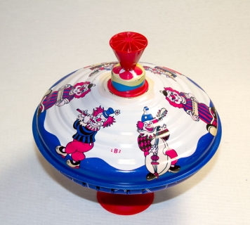 KS608 - Clowns - LBZ humming top made by Lorenz Bolz Zirndorf - Rarity