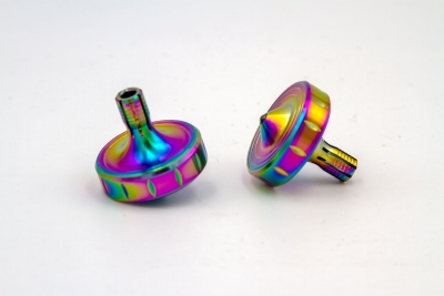 CS178 - Stainless steel spinning top rainbow size L