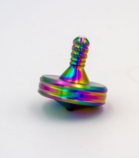 CS182 - Stainless steel spinning top rainbow size M3