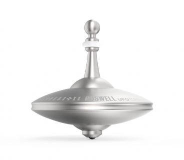 UFO2S - Metall-Kreisel Roswell silber