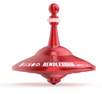UFO3R - Metall-Kreisel Rendlesham rot
