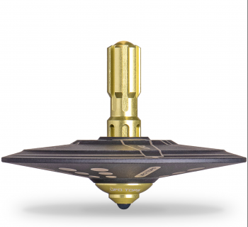 UFO1190 - Metal spinning top Shag Titanium black