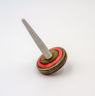 KS623 - Spinning top made of colorful plywood