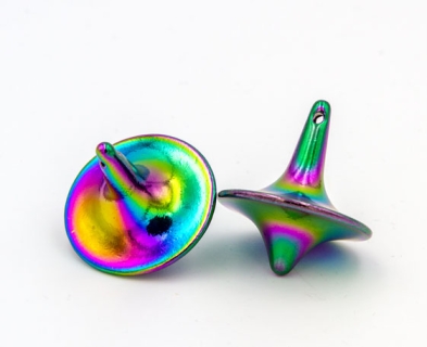 CS197 - Metal spinning top China shape (Inception) rainbow